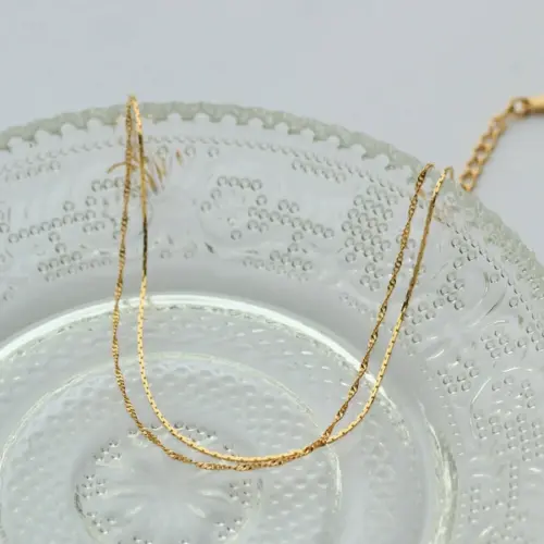 💫旋影細鍊｜K18鍍金可調節鏈條