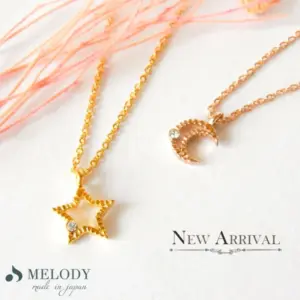 日本製-星之光環｜K18鍍金星形項鍊