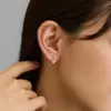 1 日本製-樹脂無孔耳環-無痛感夾式耳環|精緻水鑽立方氧化鋯,親膚舒適免耳洞設計