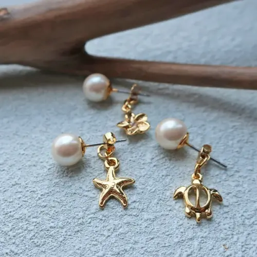 🌺海風花語・珍珠主題耳環系列