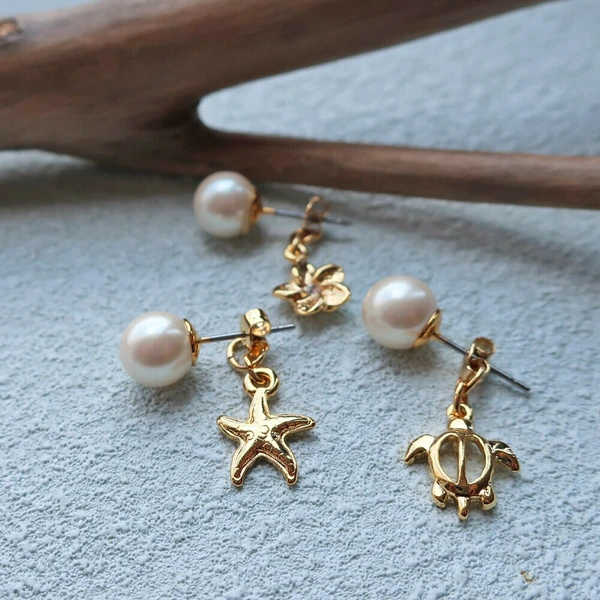 🌺海風花語・珍珠主題耳環系列