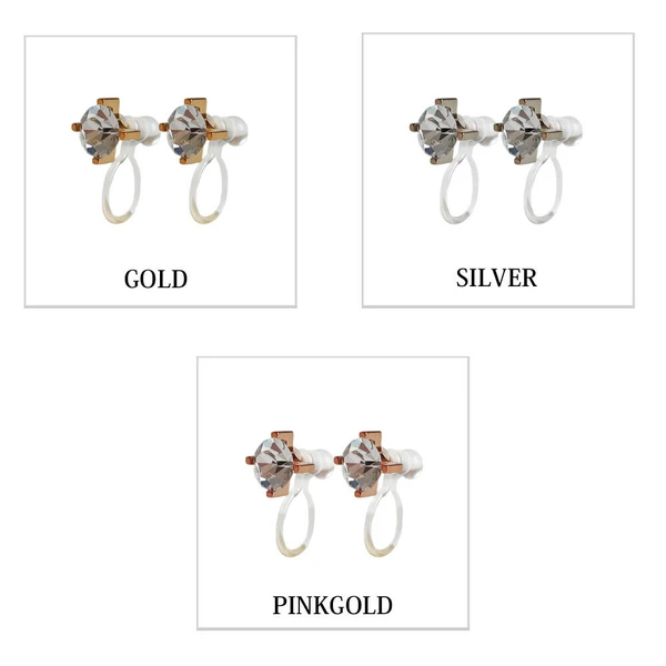 💎晶燦微語｜日本製無耳洞耳環