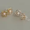 日本製-珍珠夾式耳環｜親膚樹脂無耳洞耳夾-無痛感夾式耳環-優雅氣質珍珠設計