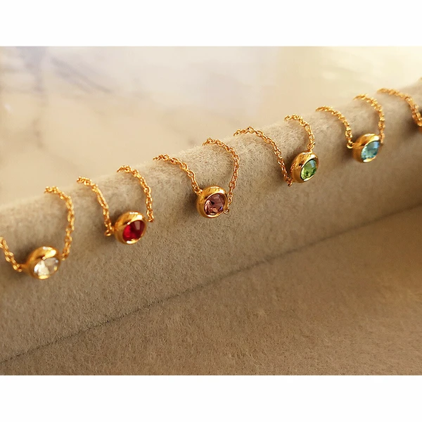 💎星點流光｜極簡療癒寶石戒鍊