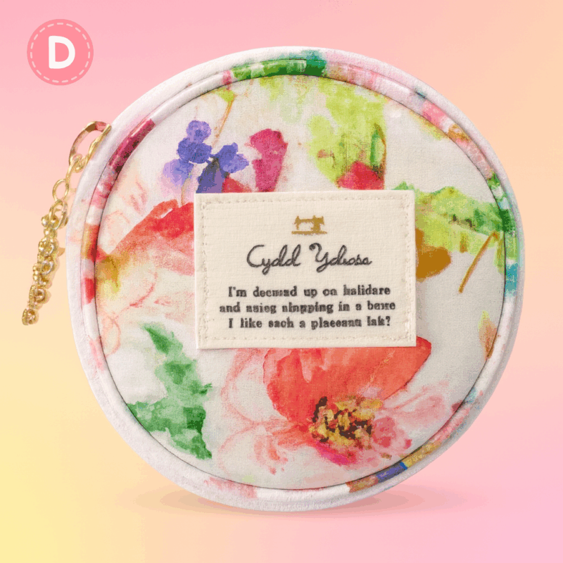 Cyalel Yahata 花語飾品收納圓包