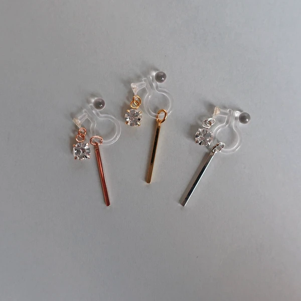 🌟耳畔流光｜K18鍍金樹脂夾式耳飾