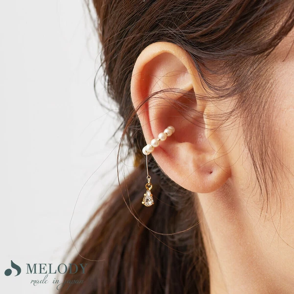 4.2 🌸耳畔綻放|療癒系珍珠水鑽耳套