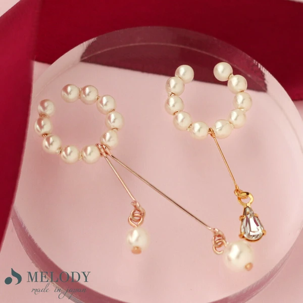 4.3 🌸耳畔綻放|療癒系珍珠水鑽耳套