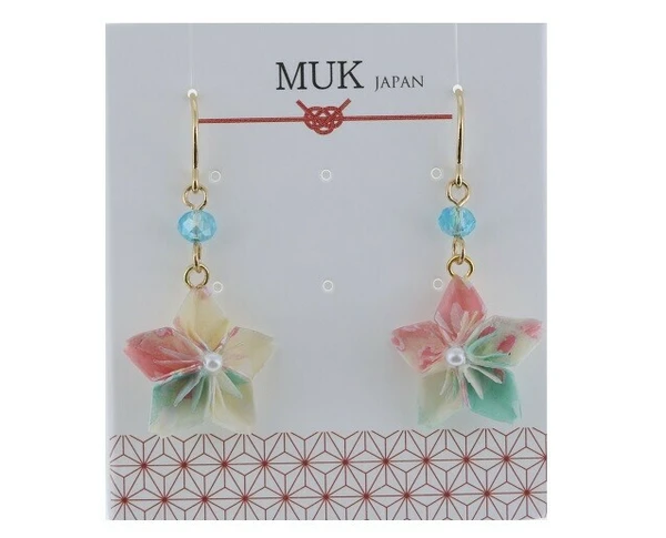 🌸和光綻影・摺紙花耳環