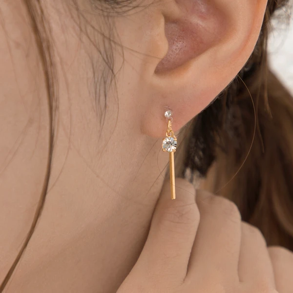 🌟耳畔流光｜K18鍍金樹脂夾式耳飾