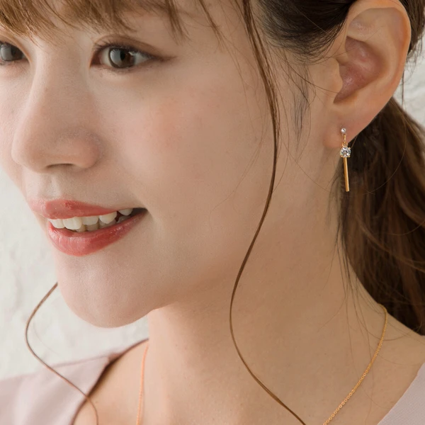 🌟耳畔流光｜K18鍍金樹脂夾式耳飾