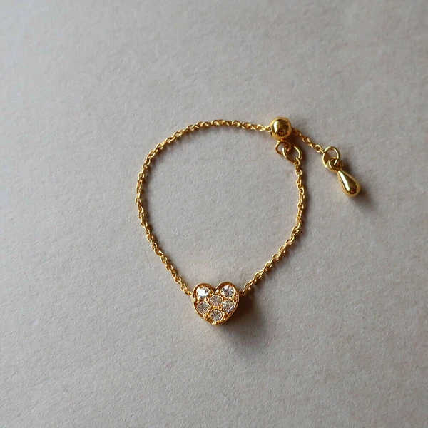 💖 柔光之飾｜K18GP心形／蝴蝶結戒指