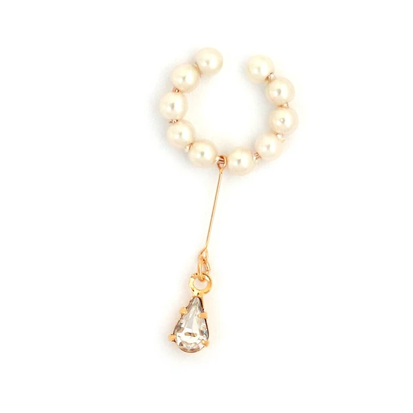 4.7 🌸耳畔綻放|療癒系珍珠水鑽耳套