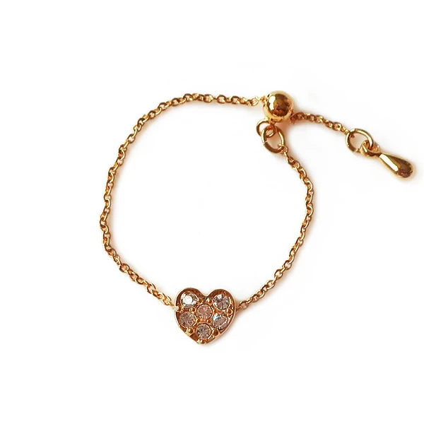 💖 柔光之飾｜K18GP心形／蝴蝶結戒指