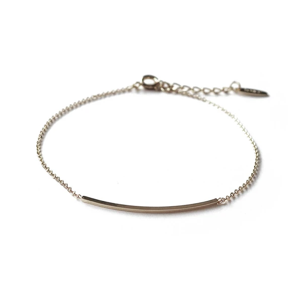 🌙月弧之環｜K18鍍金療癒系手鍊