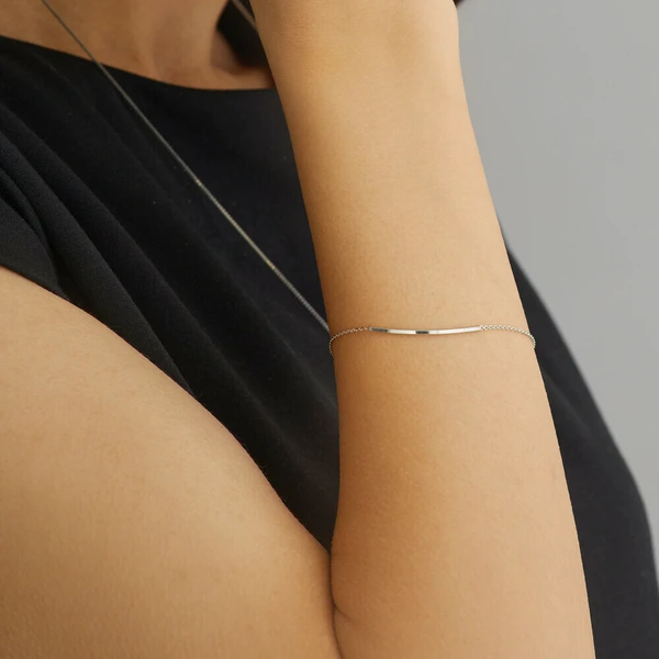 🌙月弧之環｜K18鍍金療癒系手鍊