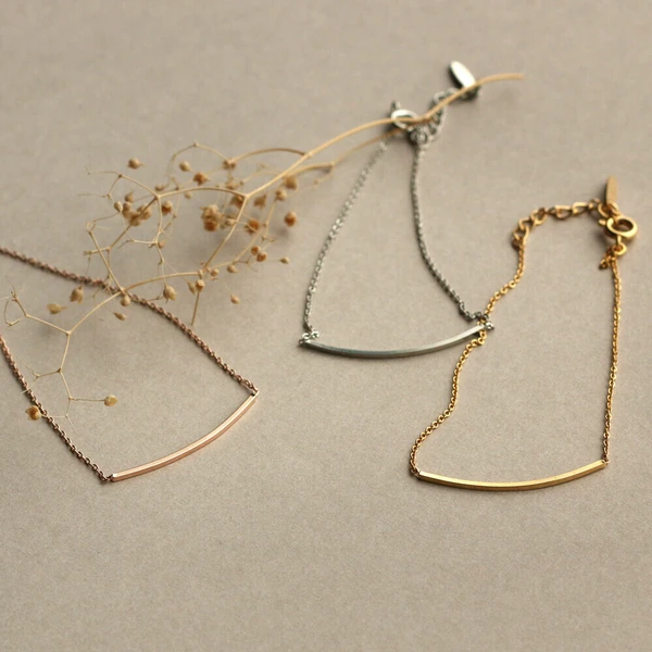 🌙月弧之環｜K18鍍金療癒系手鍊