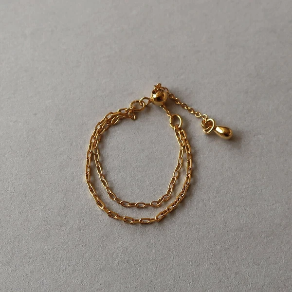 💫雙環之光｜日本製雙鏈戒指