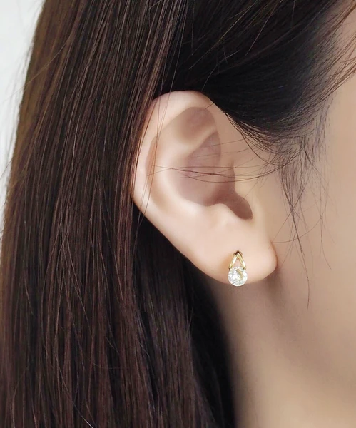 ✨金緻葉影・玻璃耳釘