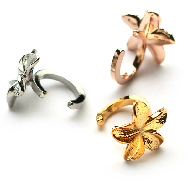 6.2 🌸耳畔花舞|K18鍍金療癒耳骨環