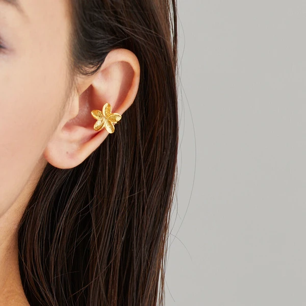 6.3 🌸耳畔花舞|K18鍍金療癒耳骨環