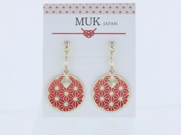 7.4 🌿青紋葉語・日系幾何耳環