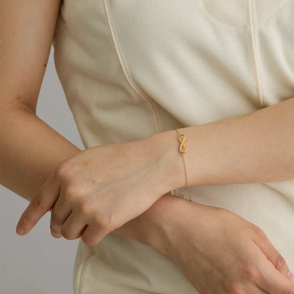♾️永恆連結｜K18鍍金極簡手鍊