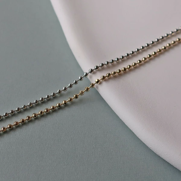 7.8 💫微光球鏈|K18鍍金防過敏項鍊