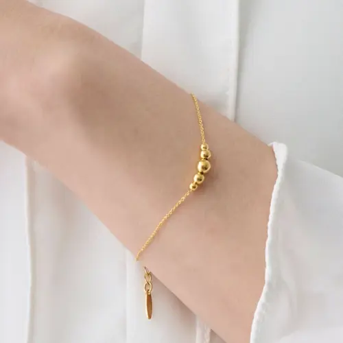 🌟金影三點｜無鎳防過敏手鍊