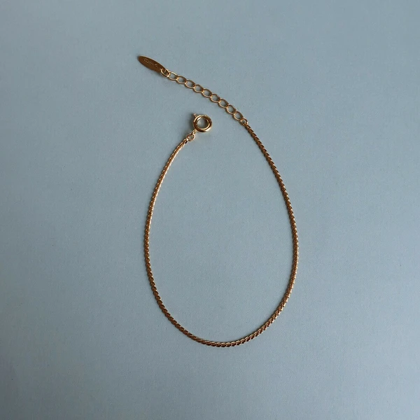 🌟微光羽紋｜K18鍍金防過敏手鍊