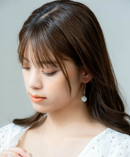 9.1 💠藍韻花語・日系雙珠耳環