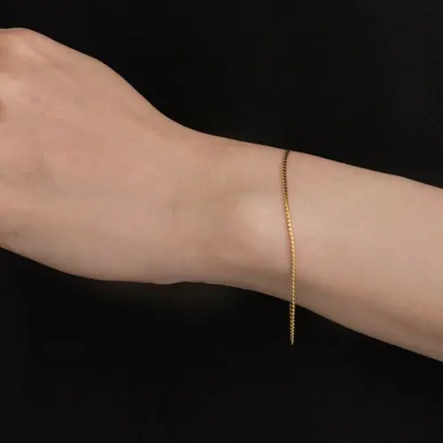 🌟微光羽紋｜K18鍍金防過敏手鍊