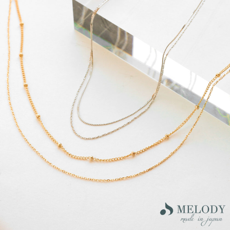 3 日本製 K18鍍金 雙層細緻鎖骨鍊 | 極簡氣質 短項鍊 頸鍊 | 日本飾品 35cm 禮物推薦
