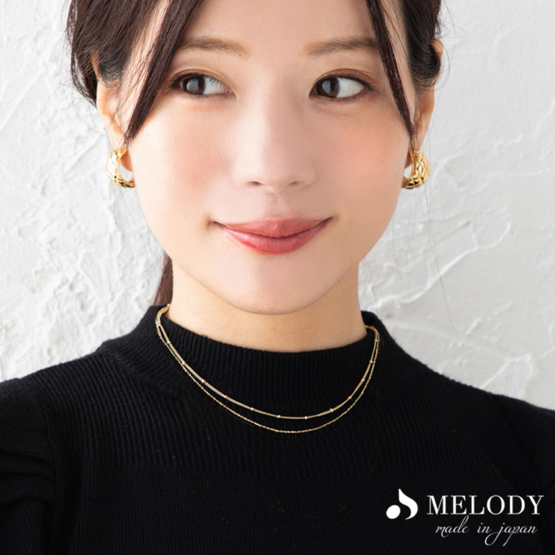 4 日本製 K18鍍金 雙層細緻鎖骨鍊 | 極簡氣質 短項鍊 頸鍊 | 日本飾品 35cm 禮物推薦