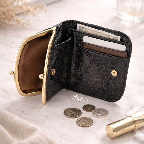 日本製真皮短夾｜復古多卡槽錢包