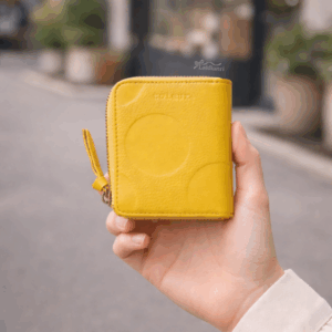 日牌toleur牛皮短夾 真皮零錢包