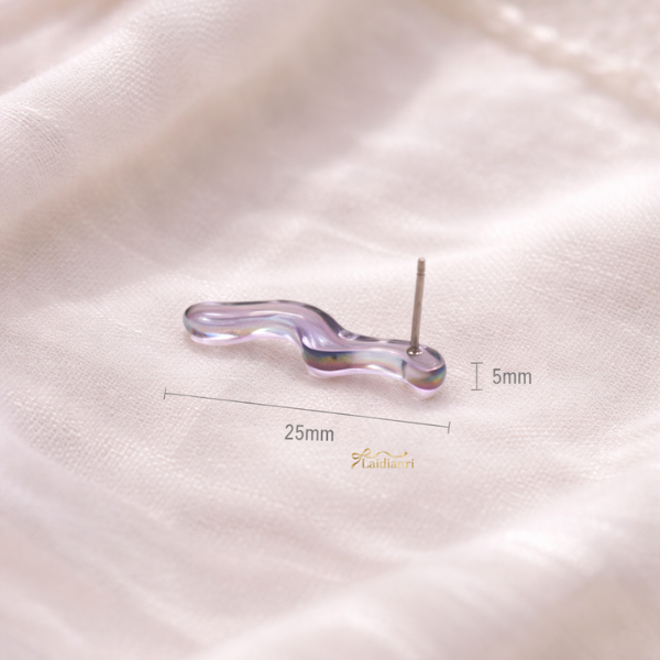 韓國製｜簡約長條樹脂耳環