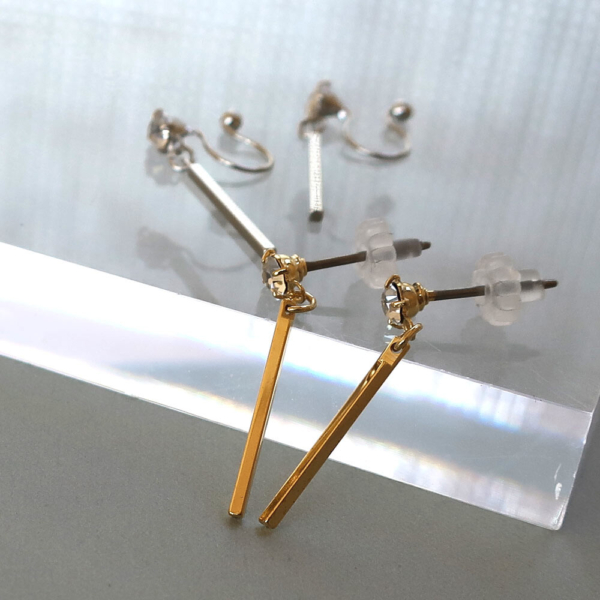 7995379_1008 日本製-日系極簡單鑽長條垂墜耳環