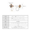 9156541_1011 日本製-日系極簡單鑽隱形樹脂無孔耳夾